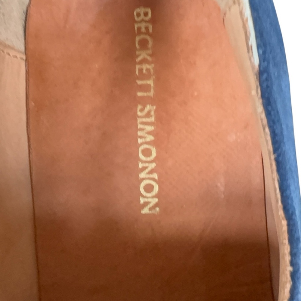 Beckett Simonon Blue Suede Derby Shoes | Lug Sole | Size 12 | Good Condition - Picture 9 of 13